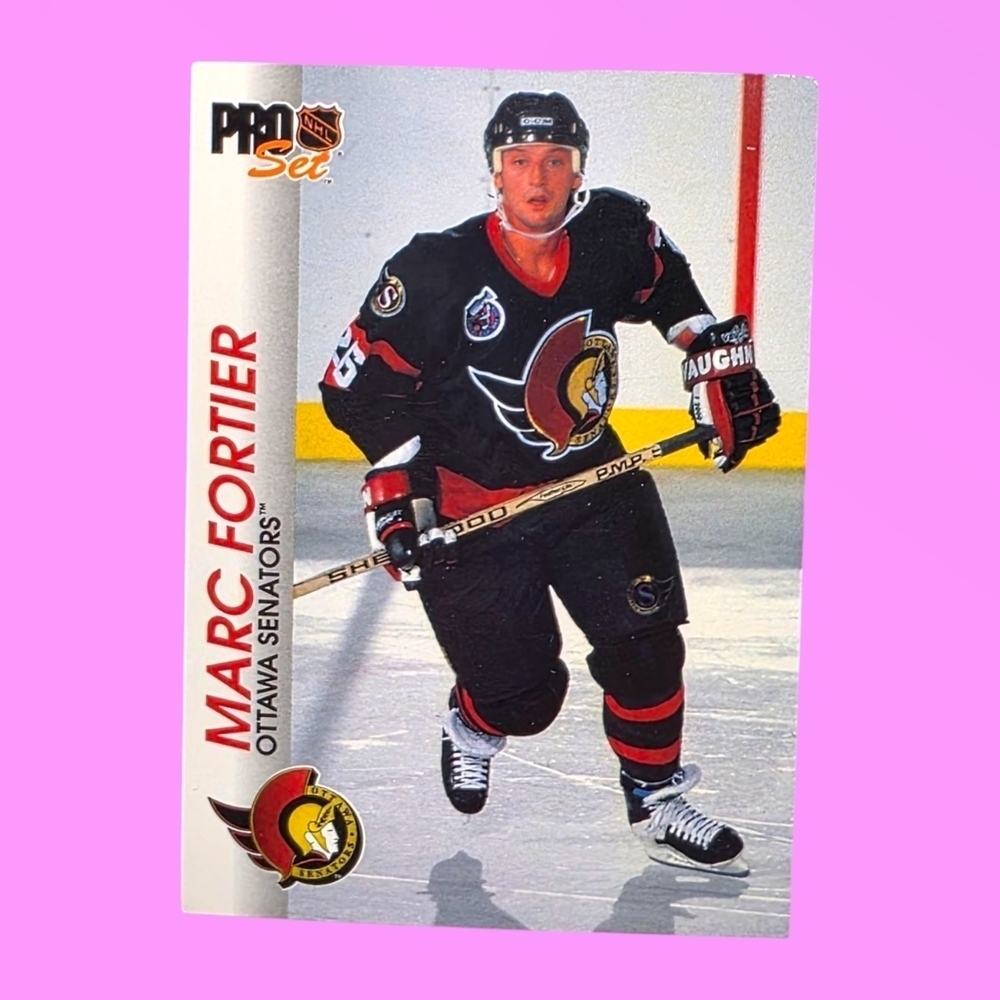 NHL 1992-93 Marc Fortier Senators #128 Pro Set Hockey Card